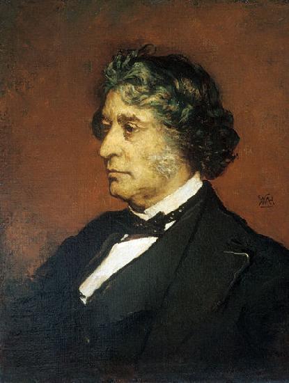 William Morris Hunt Portrait of Charles Sumner oil painting image